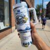 Custom Name Buffalo Hockey 40oz Tumbler With Handle, Boston Fan Gift - Image 3