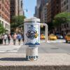 Custom Name Buffalo Hockey 40oz Tumbler With Handle, Boston Fan Gift - Image 4