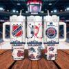 Personalized Columbus Blue Jackets 40oz Tumbler With Handle, Hockey Fan Gift