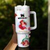 Personalized Princess Ariel 40oz Tumbler? Disney Princess Cup - Image 6