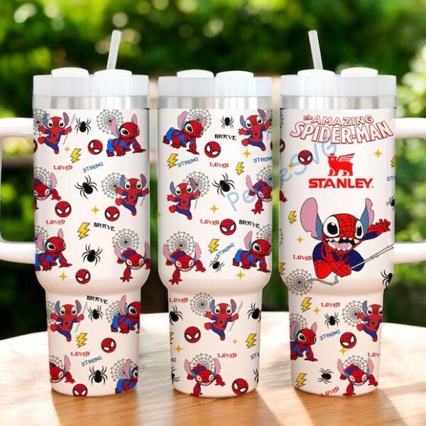 Alternative view of Personalized Spider-man 40oz Tumbler, Spider Cup Gift, Superhero Travel Mug Gift