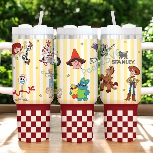 Alternative view of Personalized Toy story Tumbler 40oz Tumbler , Woody Buzz Jessie Water, Pixar Insulated Cup