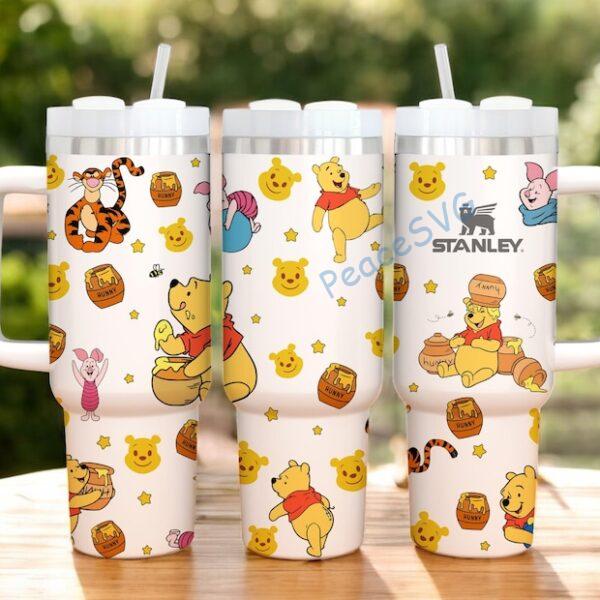 Alternative view of Custom Winnie the Pooh 40oz Tumbler , Disney Bear Gift, Honey Cup