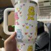 40oz Tumbler Cartoon Bears Stainless Steel Insulated Travel Mug - Image 3