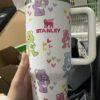 40oz Tumbler Cartoon Bears Stainless Steel Insulated Travel Mug - Image 2