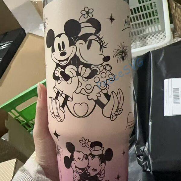 Alternative view of Personalized Mickey and Friends 40oz Tumbler Disneyworld Drinkware Water Tumbler