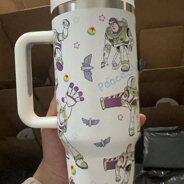 Alternative view of Custom Toy Astronaut 40oz Tumbler, Cartoon Characters Cup Gift, Toy Movie Engraved