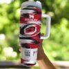 Vintage Carolina Hurricanes 40oz Tumbler, Ice Hockey Fan Tumbler, Game Day Drinkware