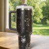 Laser Engraved Puppy Dog 40?oz Tumbler , Custom with Name - Image 6