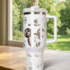 Custom name Brave Princess Laser Tumbler 40oz, Disney Handle Stainless Steel Tumbler