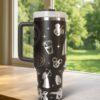 Custom name Brave Princess Laser Tumbler 40oz, Disney Handle Stainless Steel Tumbler - Image 5