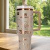 Laser Engraved Stitch Tumbler 40oz, Disney Handle Stainless Steel Tumbler - Image 7