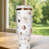 Laser Engraved Stitch Tumbler 40oz, Disney Handle Stainless Steel Tumbler - Image 3