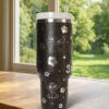 Laser Engraved Stitch Tumbler 40oz, Disney Handle Stainless Steel Tumbler - Image 5