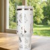 Personalized Little Mermaid Laser Engraved 40oz Tumbler, Disney Cup Handle Stainless Steel Tumbler - Image 4