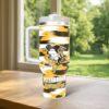 Pittsburgh Penguin 40oz Tumbler, Ice Hockey Fan Tumbler, Game Day Drinkware - Image 3