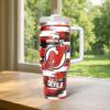 New Jersey Devils 40oz Tumbler, Ice Hockey Fan Tumbler, Game Day Drinkware