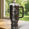 Wizard 40oz Tumbler Laser Engraved, Insulated Stainless Steel Drinkware for Hot/Cold Beverages - Image 4