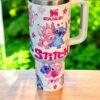 Valentine Alien Couple 40oz Tumbler, Valentine's Day Gift - Image 2