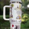 Winnie the Pooh Engraved Tumbler 40 oz Quencher Hundred Acre Wood Disney Tiger, Eeyore, Piglet - Image 3
