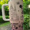 Mickey Minnie Tumbler 40oz, Personalized Disney Couples Coffee Tumbler, Valentine Gift - Image 2