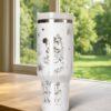 Custom Mouse and Friends 40oz Laser Engraved , Custom Tumbler with Name - Image 4