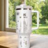 Custom Mouse and Friends 40oz Laser Engraved , Custom Tumbler with Name - Image 2