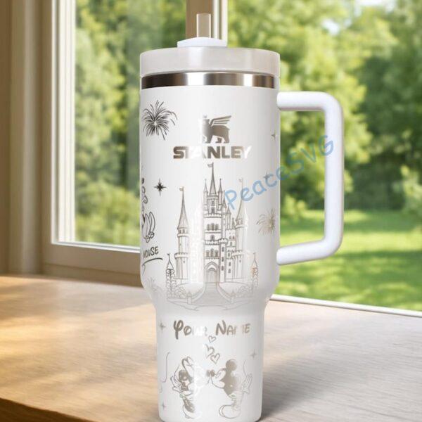 Alternative view of Personalized Mouse and Friends 40oz Laser Engraved , Custom Tumbler with Name