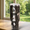 Custom Beauty & The Beast Theme Laser Engraved Tumbler 40oz , Personalized Tumbler with Name - Image 3