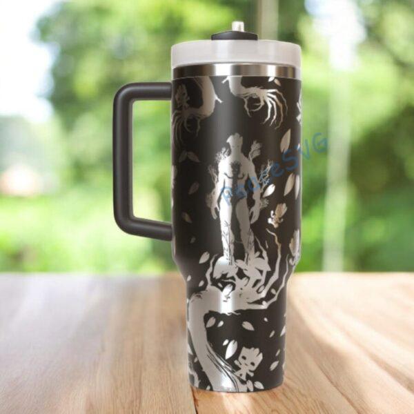 Alternative view of Personalized Groot Laser Engraved Tumbler, 40oz - 30oz Mug, Stainless Steel Insulated Cup
