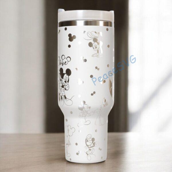 Alternative view of Mouse Lovers 40oz Tumbler Laser Engraved Personalized Stainless Steel