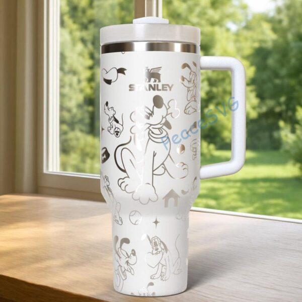 Custom Pluto Dog Tumbler Laser Engraved Personalized Stainless Steel