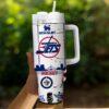 Winnipeg Jets 40oz Tumbler, Ice Hockey Fan Tumbler, Game Day Drinkware - Image 5