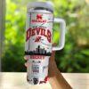 New Jersey Devils 40oz Tumbler, Ice Hockey Fan Tumbler, Game Day Drinkware - Image 4