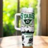 Dallas stars 40oz Tumbler, Ice Hockey Fan Tumbler, Game Day Drinkware - Image 2