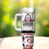 Carolina Hurricanes 40oz Tumbler, Ice Hockey Fan Tumbler, Game Day Drinkware - Image 2