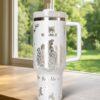 Personalized Little Mermaid Laser Engraved Tumbler, 30oz/40oz Stainless Steel Tumbler - Image 2