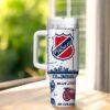 Personalized Columbus Blue Jackets 40oz Tumbler, Ice Hockey Fan Tumbler, Game Day Drinkware - Image 4