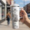 Marvel Avengers 40oz Laser Engraved Tumbler, Insulated Hot And Cold Cup