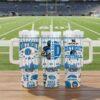 Personalized Detroit Football 40oz Stainless Tumbler With Handle, Printed Football Game Day Mug - Image 6