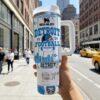 Personalized Detroit Football 40oz Stainless Tumbler With Handle, Printed Football Game Day Mug