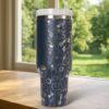 Dog Lover 40oz Tumbler Laser  Engraved , personalized gift for her - Image 3