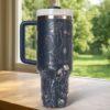 Dog Lover 40oz Tumbler Laser  Engraved , personalized gift for her - Image 2