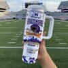 Personalized Baltimore Football Greatest Of All Time Team Legends 40oz Stainless Tumbler With Handle - Image 3
