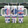 Personalized Buffalo Football 40oz Tumbler With Handle Gift For Him and Her - Image 6