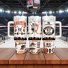 Custom Name Anaheim Mighty Ducks  Hockey 40oz Tumbler With Handle, Hockey Gift For Fan