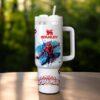 Custom Spider-man 40oz Tumbler, Spider Cup Gift, Superhero Handle Stainless Steel Tumbler - Image 3