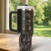 Custom Tiana 40oz Tumbler Laser Engraved , Princess Cup Handle Stainless Steel Tumbler - Image 9