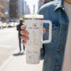 Custom Tiana 40oz Tumbler Laser Engraved , Princess Cup Handle Stainless Steel Tumbler - Image 4