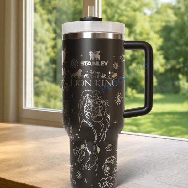 Lion King 40oz Tumbler Laser Engraved , Insulated Hot And Cold Cup